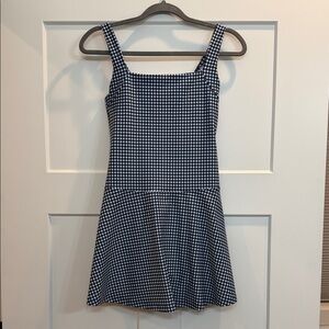 A&F YPB Blue and White Gingham Dress